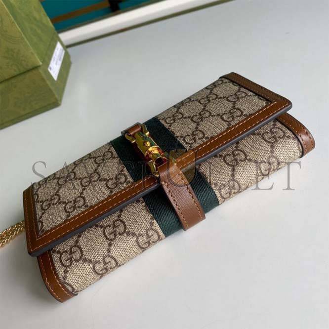 GUCCI JACKIE 1961 CHAIN WALLET 652681 (19*10*3.5cm) GUCCI JACKIE 1961 CHAIN WALLET 652681 (19*10*3.5cm)